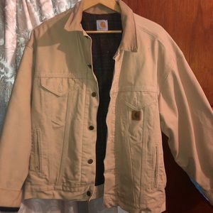 Carhartt Jacket, Corduroy Collar & Plaid Inside